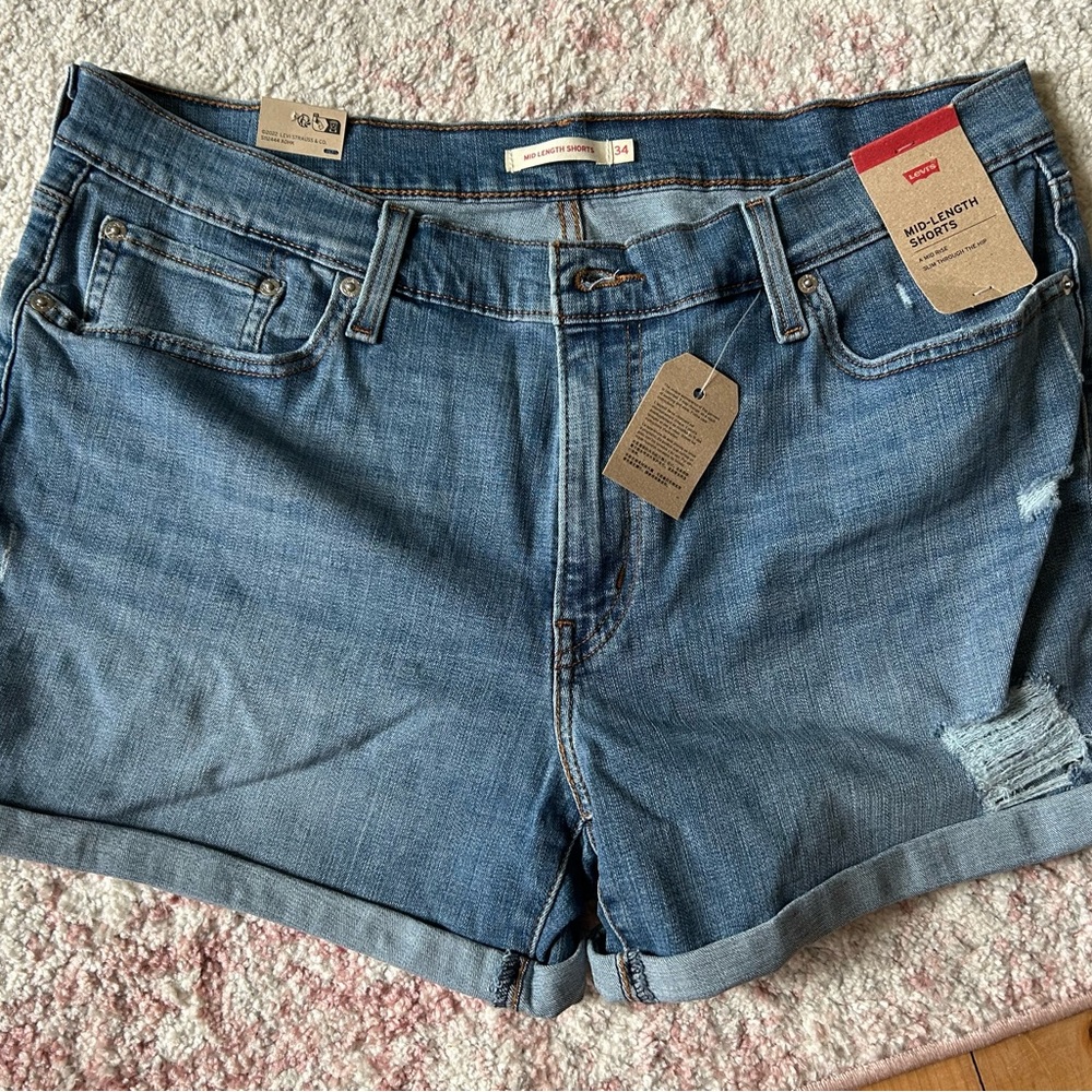 Levi's Blue Jean Shorts for Women